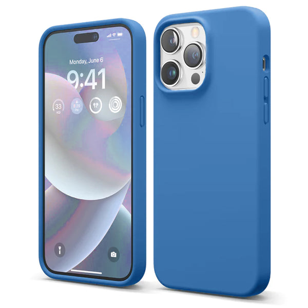 Blue for iPhone 14 Pro Soft Silicone Case