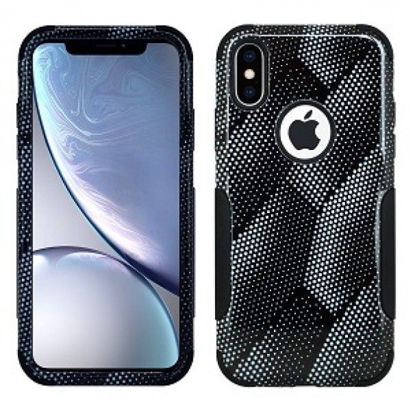 iPhone X/XS Aries Design Carbon Strips Black
