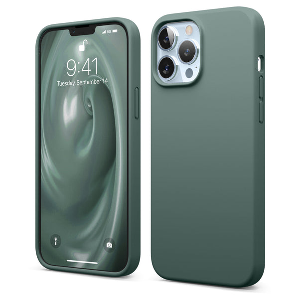 Forest Green iPhone 13 Pro Soft Silicone Case