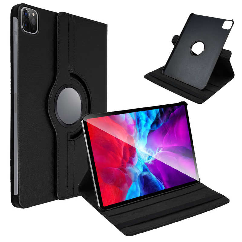 Black iPad 11" Pro 2020 / Air 10.9" PU Leather Folio Folding 360 Case