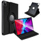 Black iPad PRO 12.9 2020-2022 PU Leather Folio Folding 360 Case