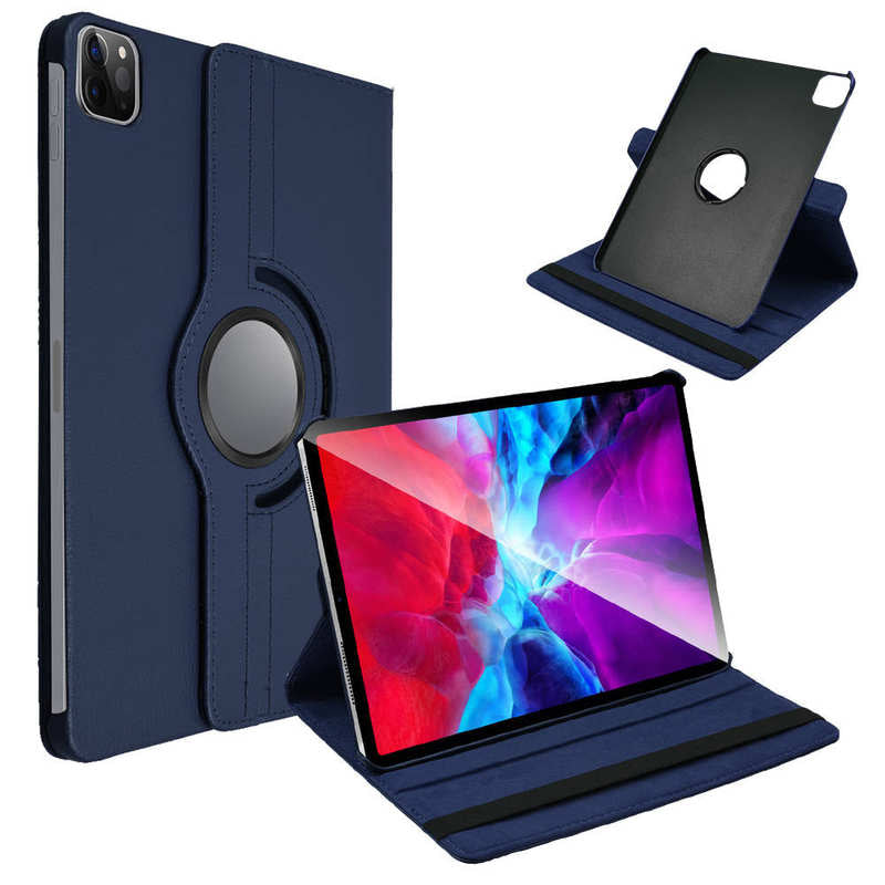 Navy Blue 360 Leather Folio Case for iPad Air 11" 2024 / Air 4 / iPad Pro 11" (2022-2018)