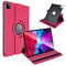 Hot Pink iPad 11" Pro 2020 / Air 10.9" PU Leather Folio Folding 360 Case