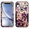 iPhone X/XS Aries Design Purple Floral Rose Gold