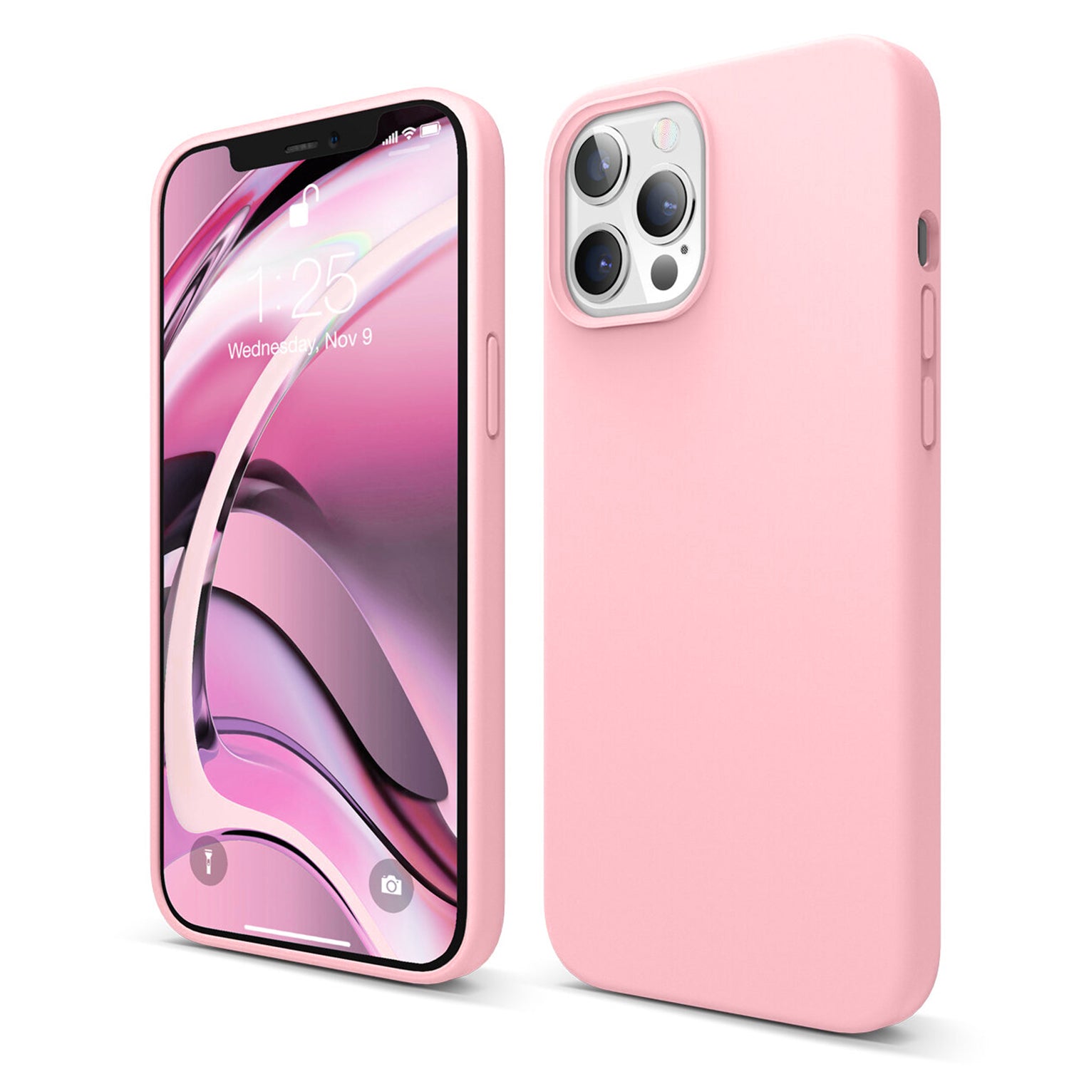 Light Pink iPhone 12 5.4 Soft Silicone Case