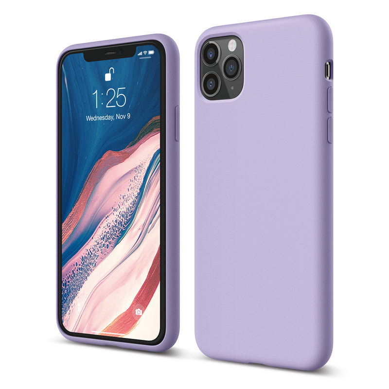 iPhone 11 Pro Soft Silicone Case Lavender Purple
