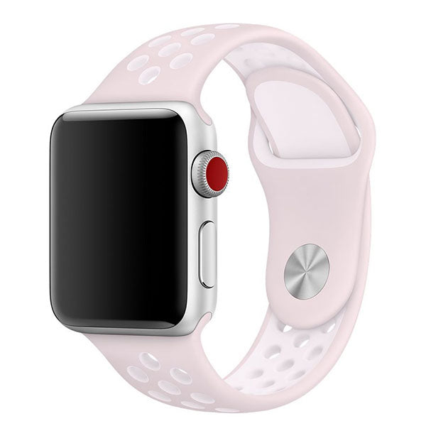 iWatch Sport Band 38"/40"/41" Pink White