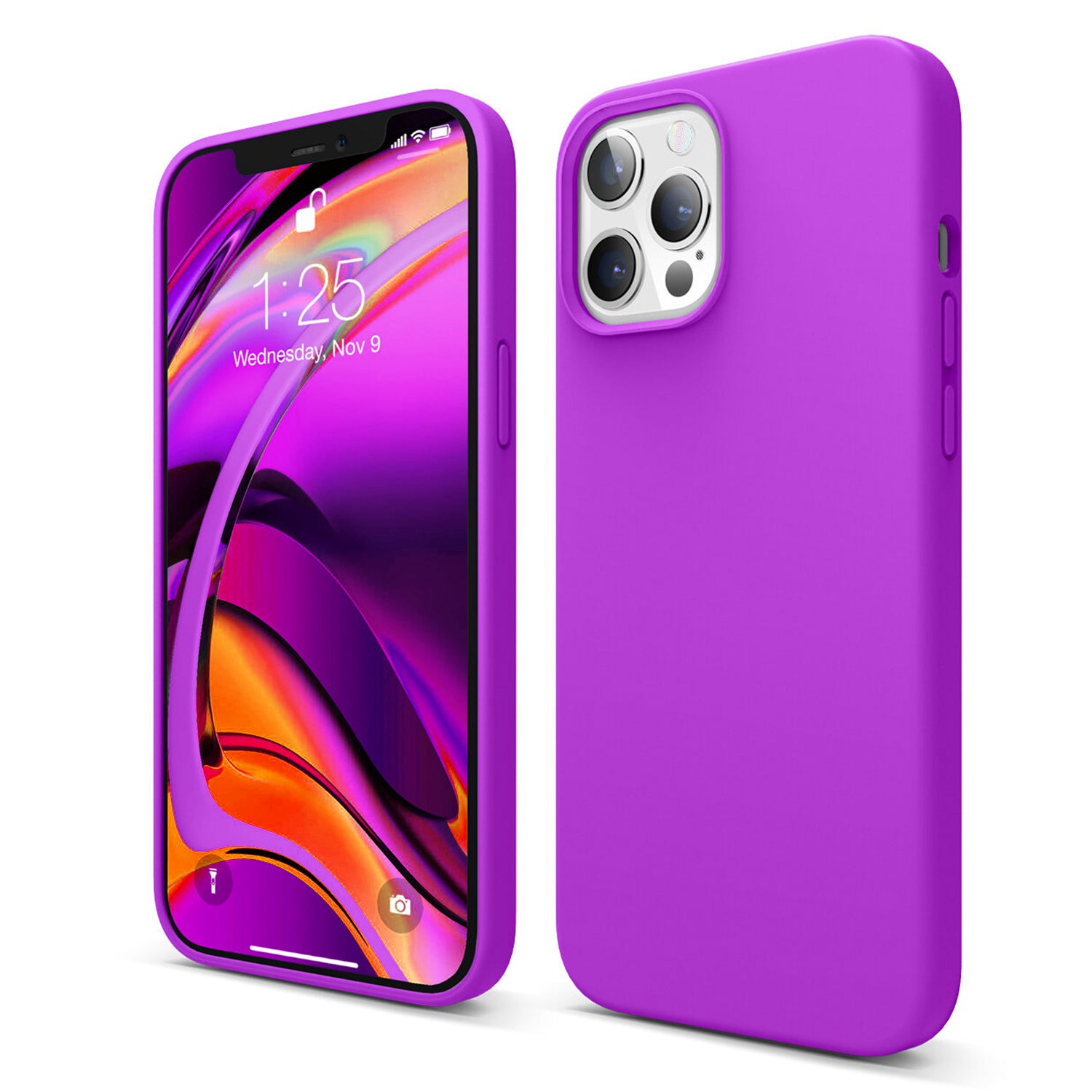 Light PurpleiPhone 12 5.4 Soft Silicone Case