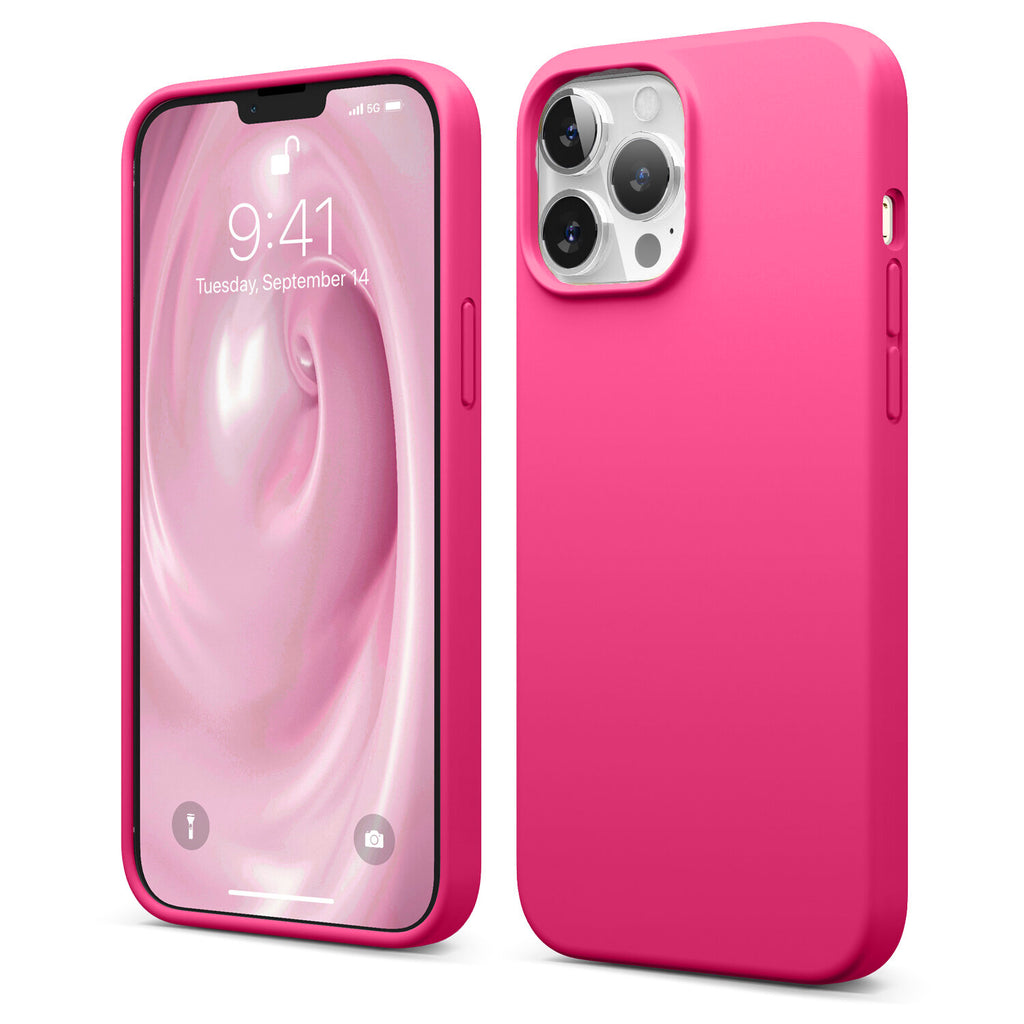 Hot Pink iPhone 13 Pro Soft Silicone Case – Xsi Wireless