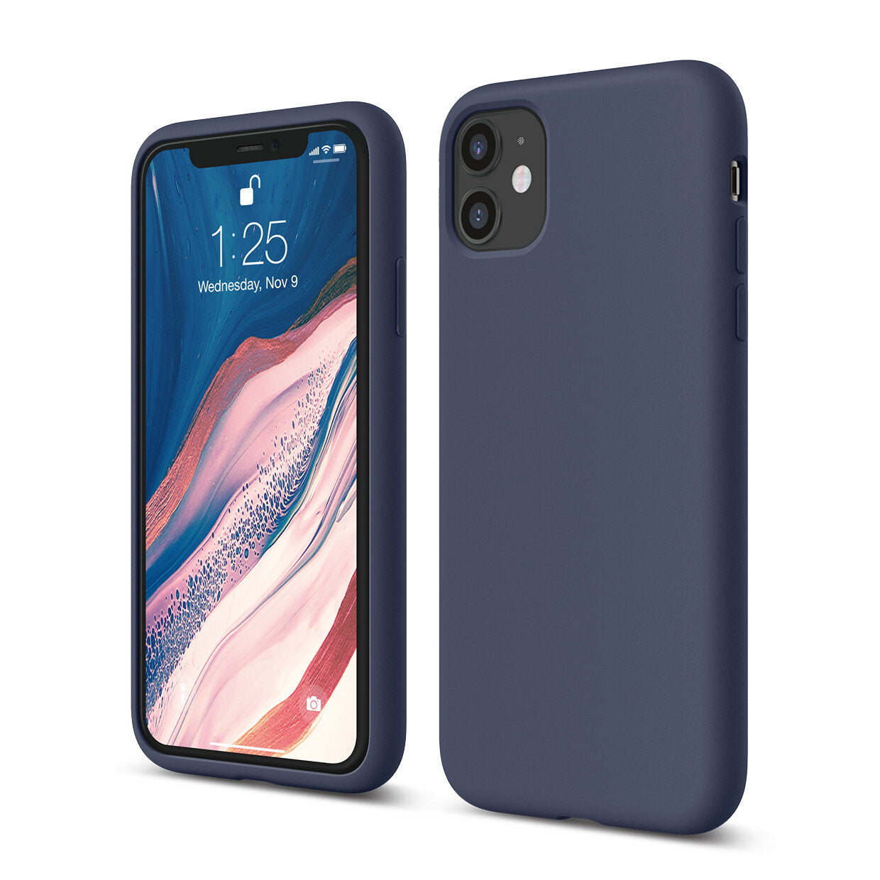 Navy Blue iPhone 11 Soft Silicone Case