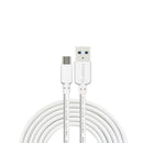White Esoulk 5ft Faster Speed Charging Cable For Micro USB
