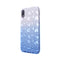 iPhone XR Glitter TPU Two Tone with Hearts Blue