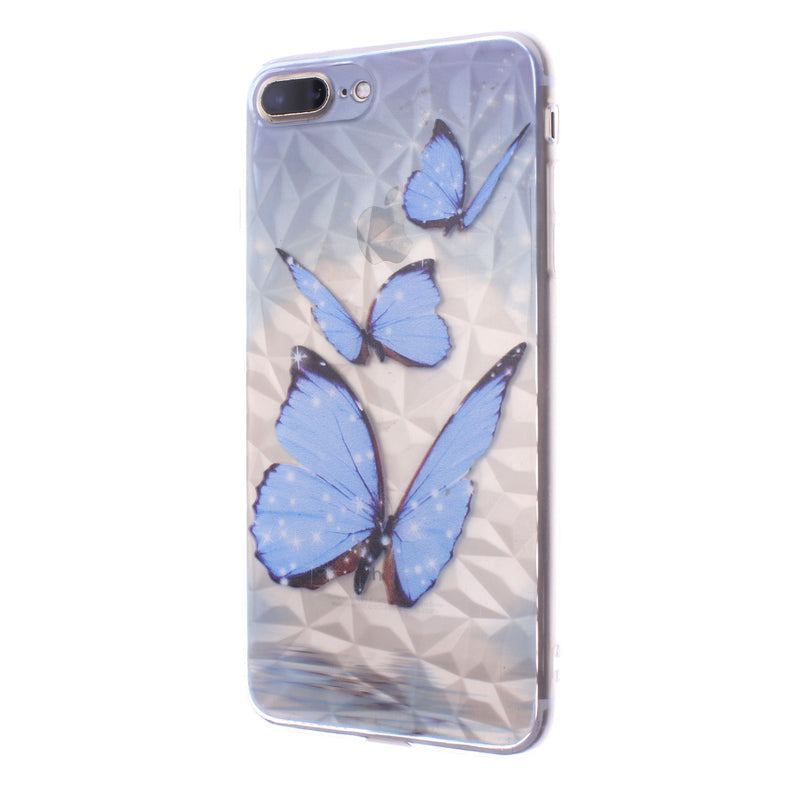 iPhone 8/7 Design TPU Butterfly Blue