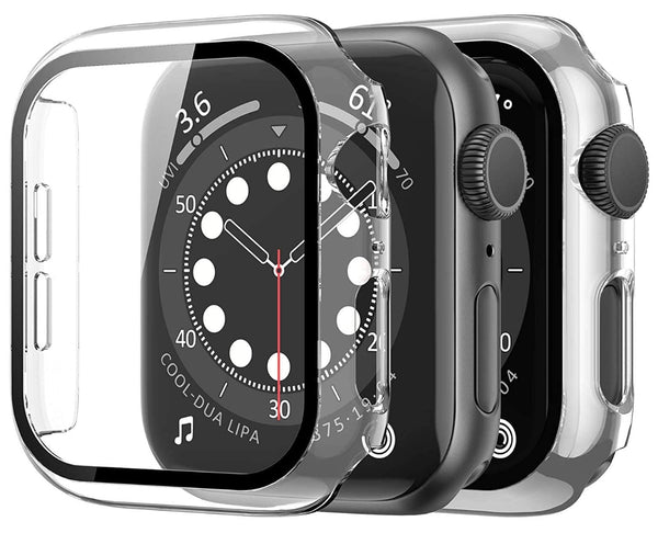 42mm Clear hard case for iWatch with tempered glass built in