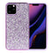 Purple iPhone XS Deluxe Glitter Diamonds Electroplated PC TPU Hybrid