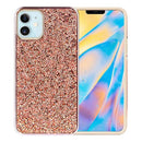 Rose Gold iPhone 12 6.1 inch Deluxe Glitter Diamonds Electroplated PC TPU Hybrid