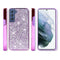 Purple Note 20 Deluxe Glitter Diamonds Electroplated PC TPU Hybrid