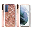 Rose Gold Note 20 Ultra Deluxe Glitter Diamonds Electroplated PC TPU Hybrid