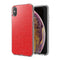Red iPhone XS Max Premium Shiny Glitter Hybrid Outer Transparent Clear PC and TPU Inside