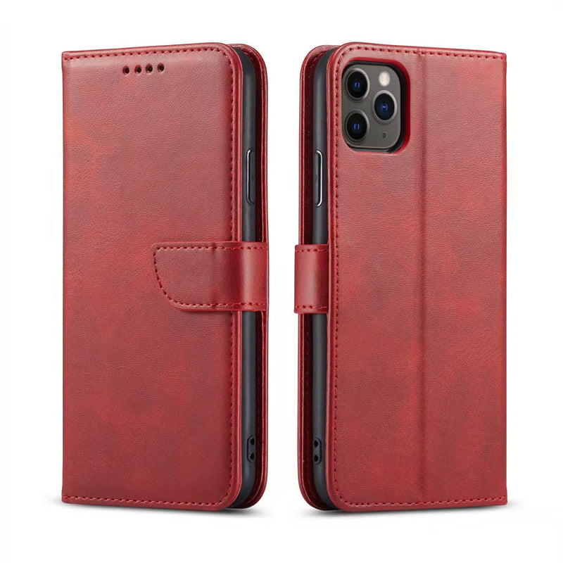 iPhone 14 6.1 Lux Multi Card Wallet With Strap Red / iPhone 13