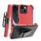 iPhone 14 6.1 / iPhone 13 Heavy Duty Case Red Black