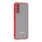 Red TPU Frame Black Button Soft Texture Galaxy S23