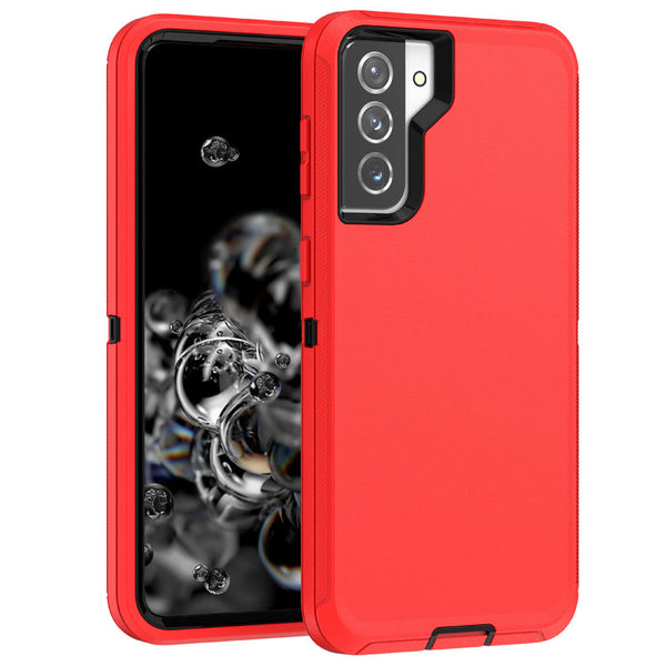 Red Galaxy S23 Plus Heavy Duty Case with BELT CLIP INCLUDED