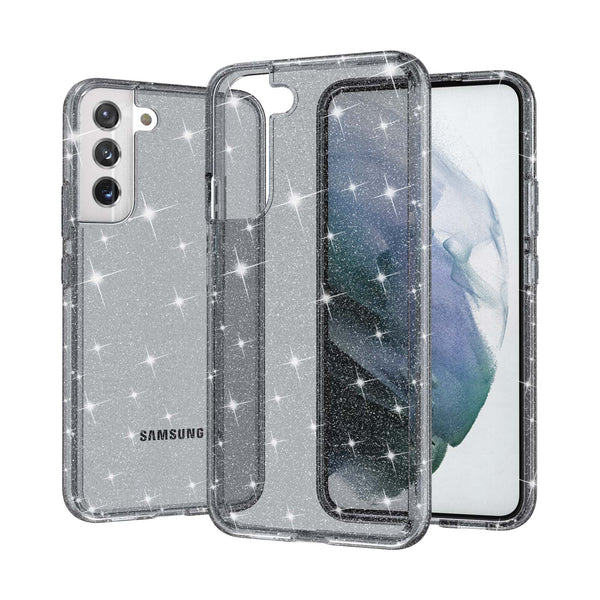 Black Samsung S22 Glitter TPU Bumper
