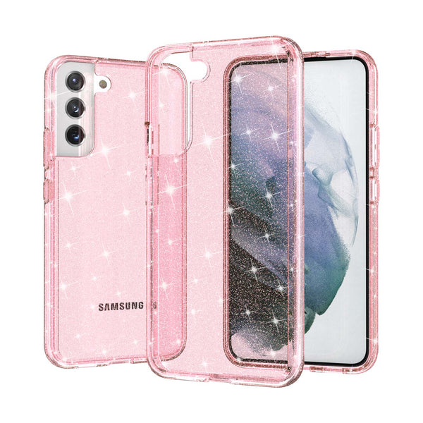 Pink Samsung S22 Ultra Glitter TPU Bumper