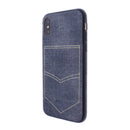 Gray iPhone X/XS Jeans Case With Pocket