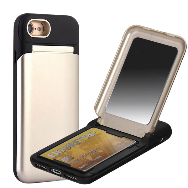 iPhone 8/7 C.C Hybrid Mirror Case Gold