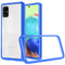 Samsung A71 5G UW Version Clear Transparent Hybrid Case Cover - Clear PC + Blue TPU