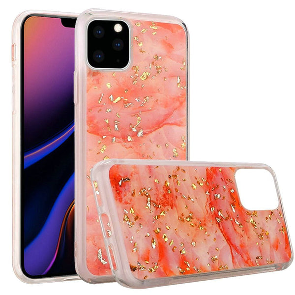 Pink iPhone 11 Pro MAX Marble Glitter Case