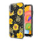 Samsung A01 Floral Glitter Design Case Cover - Yellow Flowers