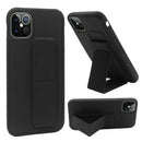 iPhone 12 Pro Max 6.7 Foldable Magnetic Kickstand Vegan Case Cover - Black