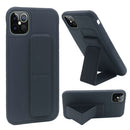 iPhone 12 Pro Max 6.7 Foldable Magnetic Kickstand Vegan Case Cover - Dark Blue