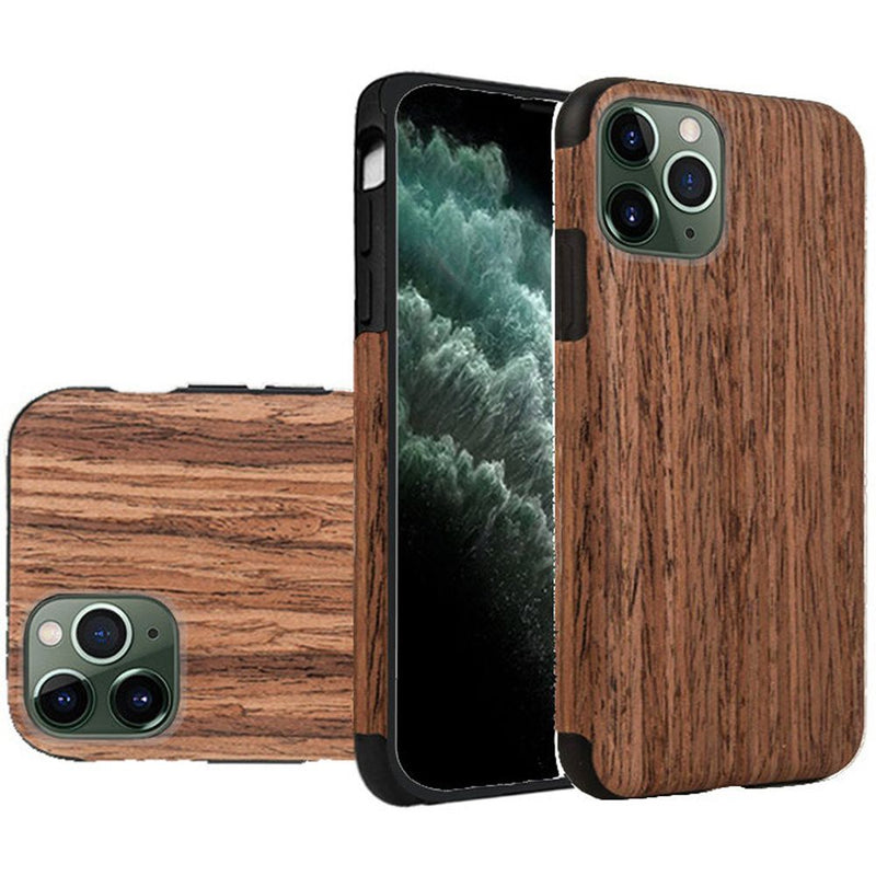 Wood Grain iPhone 11 PRO Premium Series Light Thin Non-Slip TPU Case