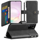 Samsung Galaxy Note 20 5G Retro Wallet Card Holder Case Cover - Black
