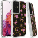 Samsung S21 Ultra/S30 Ultra 7.1inch Trendy Fashion Design Hybrid Case Cover - Hearts