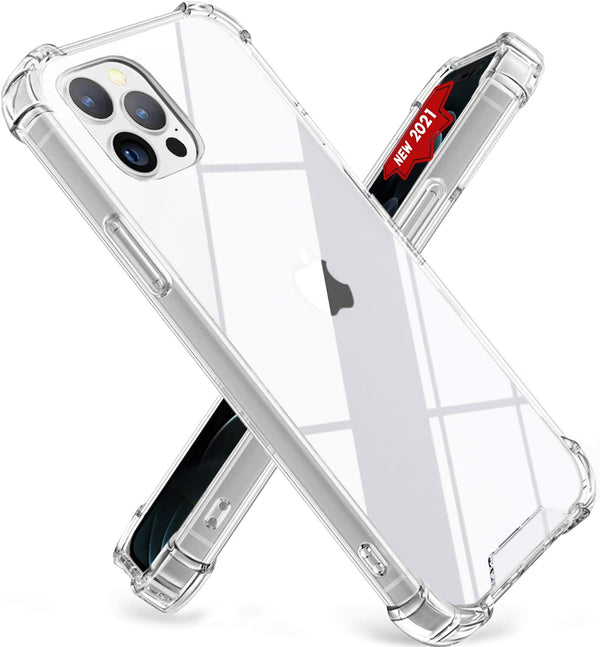 iPhone 1212 Pro 6.1 Slim Clear tpu Case with Shockproof Air Bags