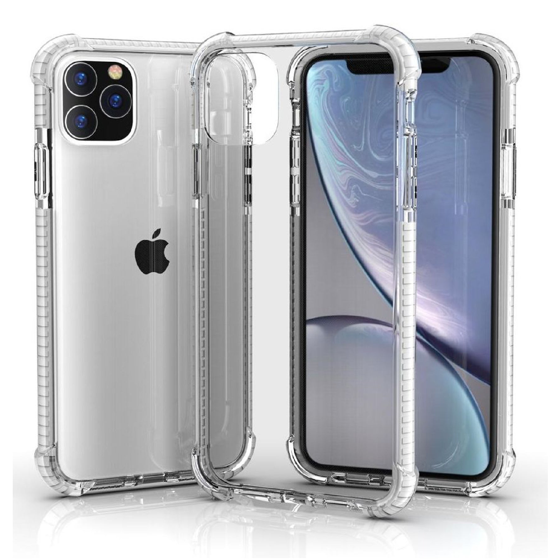 White iPhone 11 PRO MAX TPU Bumper Ultra Clear Back TPU Shockproof