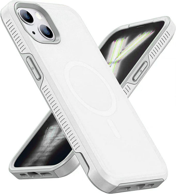 Frosted Heavy Duty Case with Magnetic Compatibility for iPhone 14 Plus 6.7