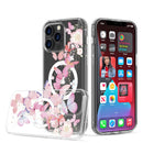 Pink Butterflies Clear Case for iPhone 15 Plus 6.7 / 14 Plus 6.7
