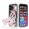 Pink Butterfly Clear Case for iPhone 14 6.1