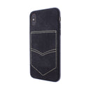 Black iPhone X/XS Jeans Case With Pocket