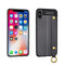 iPhone XS MAX Leather TPU With Strap Holder and Ring Black