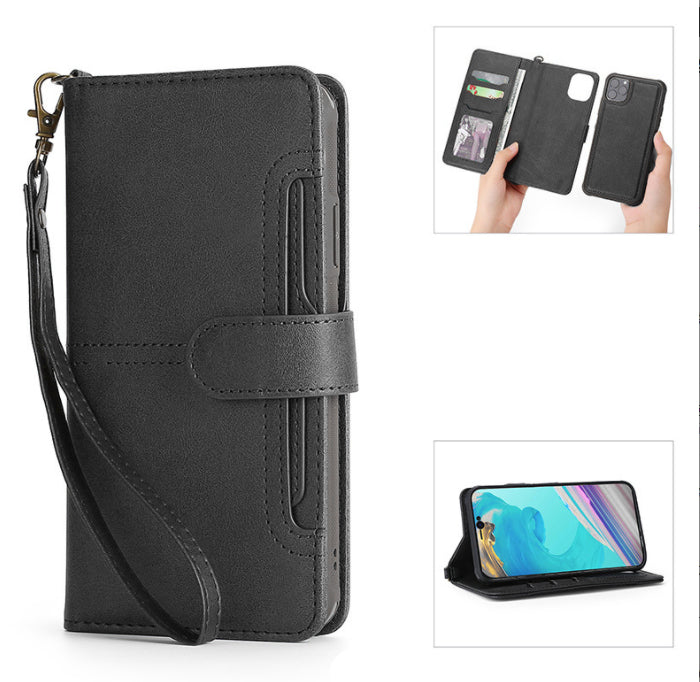 Black for iPhone 14 Pro Max Folio Wallet Premium Detachable case