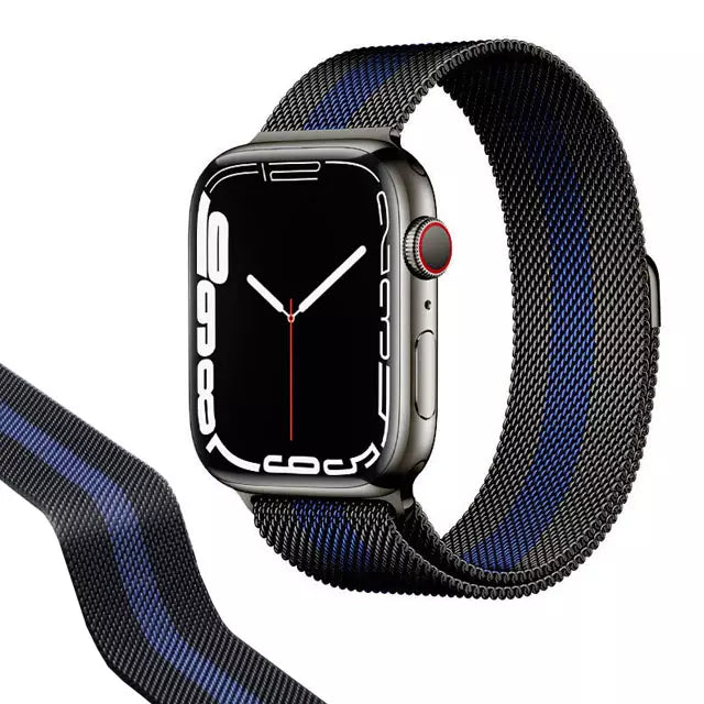 iWatch Metal Band 42"/44"/45"/49" Black - Blue