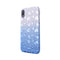 iPhone XS MAX Glitter TPU Two Tone with Hearts Blue