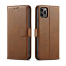for iPhone 14 Pro Max Lux Multi Card Wallet With Strap Brown
